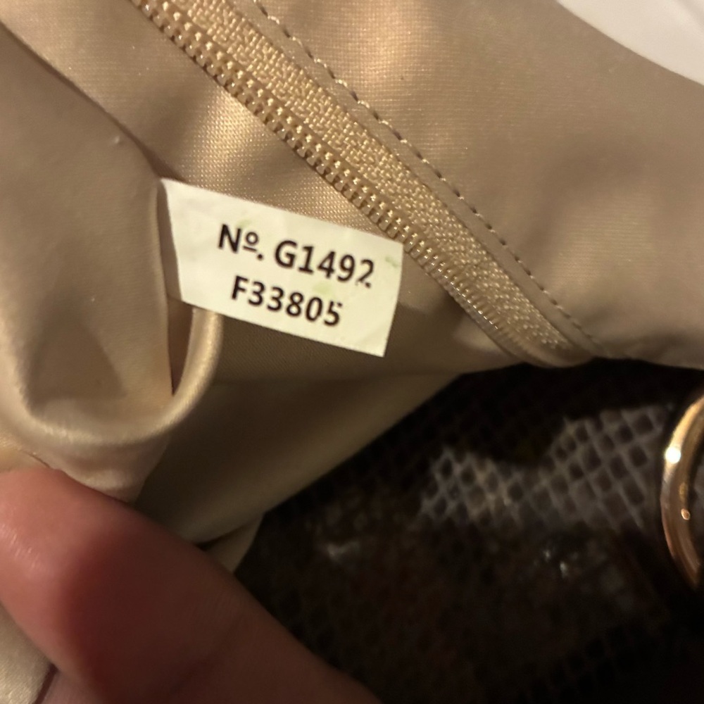 Coach Collette Satchel Python Leather Bag (2014) NWOT - Picture 14 of 15